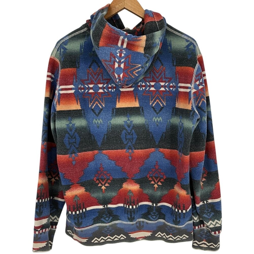 Polo Ralph Lauren Beacon Aztec Southwestern Fleece Hoodie Mens Medium Pullover - Picture 6 of 15